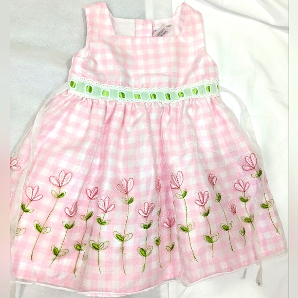 Sweet Heart Rose Layered Flare Floral Dress - Picture 1 of 9